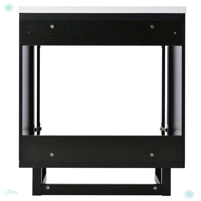 Ensemble de meuble-lavabo 30 "avec lavabo, Noir