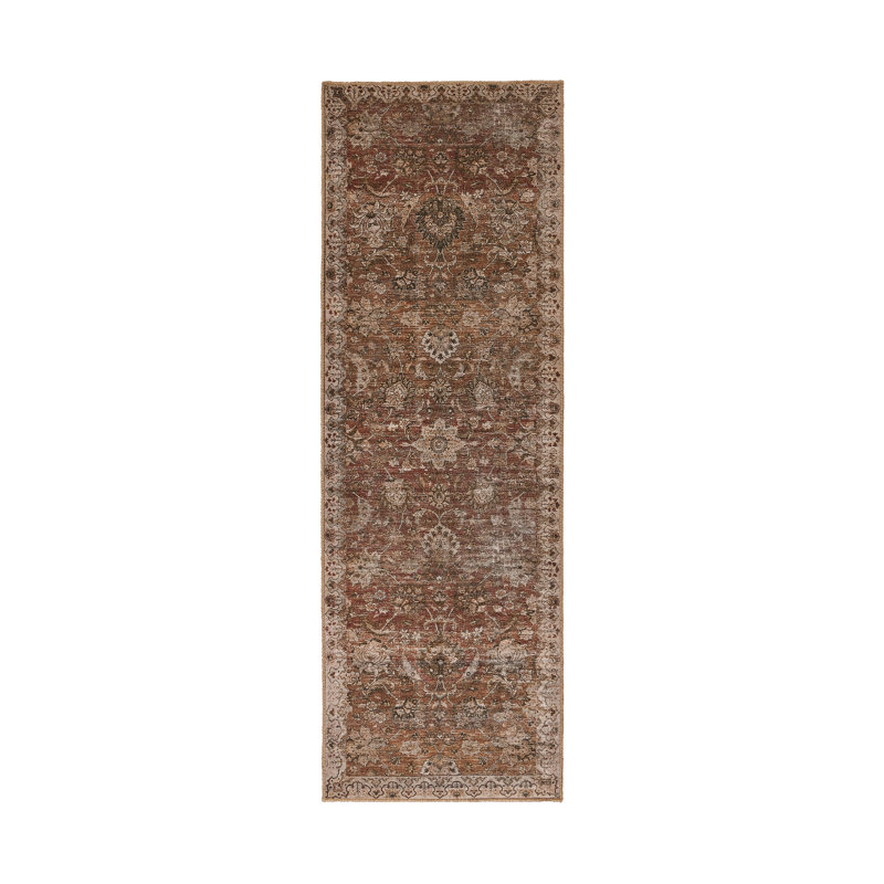 Aadrith Oriental Indoor Rug, Runner 2'5" x 12'