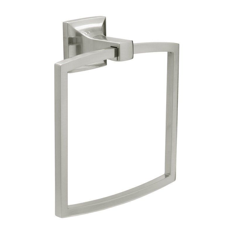 Studio Collection Towel Ring - 7-3/8" x 6-1/2 " Satin Nickel - Transitional Bathroom Accessory, Satin Nickel