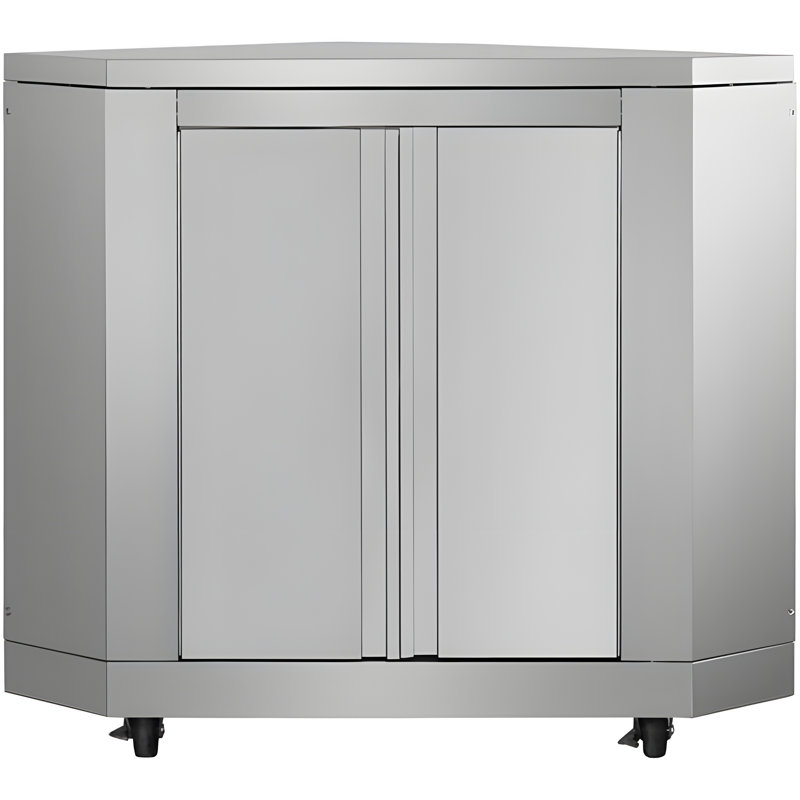 Armoire de coin d'extérieur en acier inoxydable