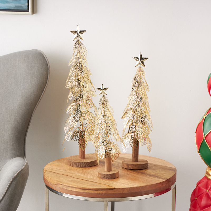 Ensemble de sculpture de Noël Jazmyn, H 21,65 po x l 5,6 po x P 5,3 po