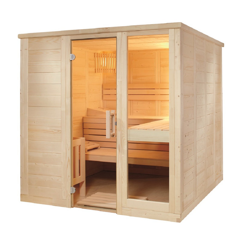 Union Rustic Edgemont Traditional Steam Sauna in Spruce