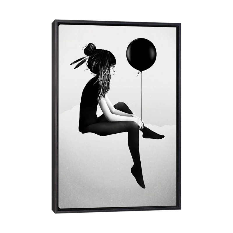 «No Tce Thing As Rien» par Ruben Ireland - impression d'art graphique, H 40 po x l 26 po x P 1,5 po