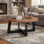 Table basse ronde en bois massif