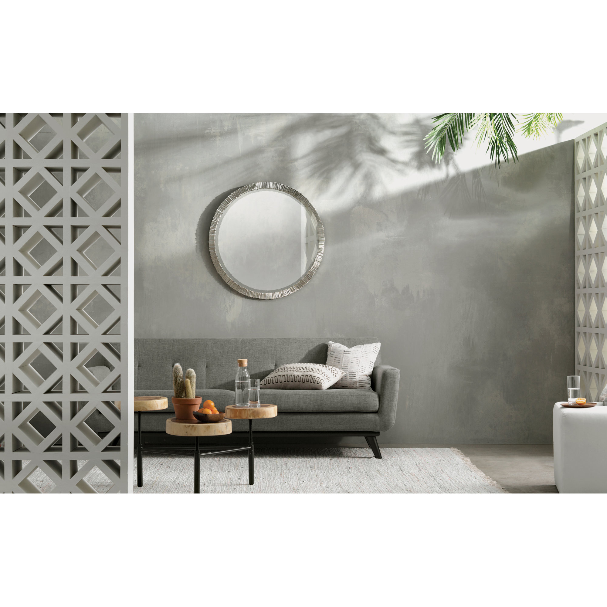 Bence Upholstered Ottoman, White Performance Twill