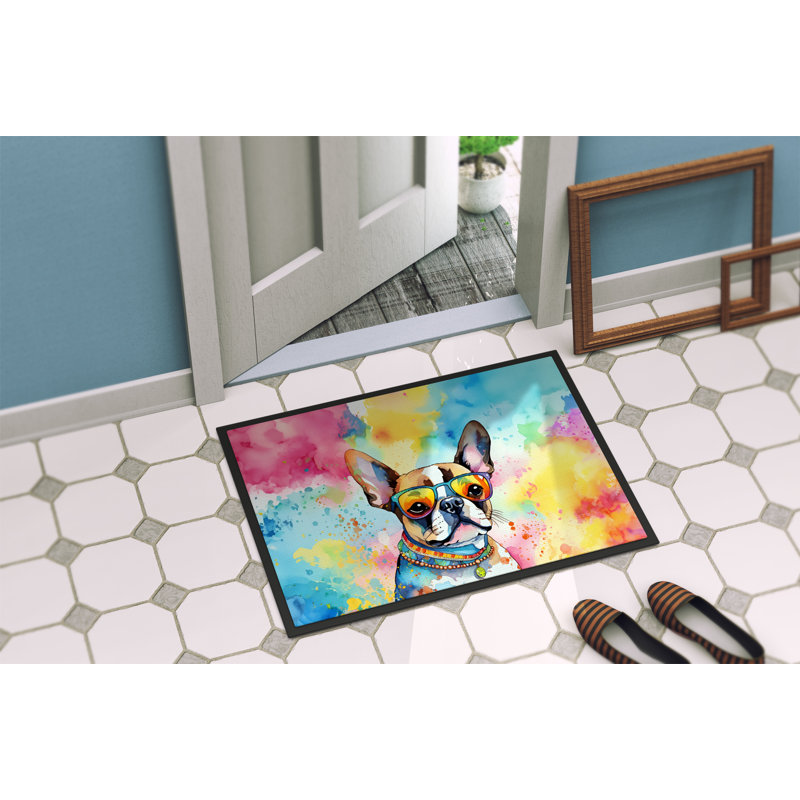 Paillasson intérieur antidérapant Latrissa 27 po x 18 po, L 18 po x L 27 po