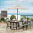 Rectangular Steel Outdoor Dining Table