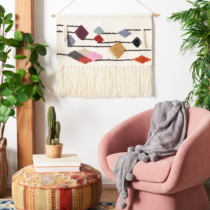 Bessemer Hand Woven Wool Wall Hanging - Rod Included
