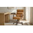 Para Modern Genuine Leather Tilting Executive Chair with Solid Wood Arms and Ergonomic Padded Back-353898748