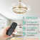 Brynnly 42" Retractable DC Motor Ceiling Fan with LED Lights, Remote 3-Color 6-Speed