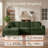 108" Cloud Couch for Living Room, 4 Piece L Shaped Modular Sectional Sofa with Plush Corduroy, Deep Seat, Compression Packaging, No Assembly Required-742399955