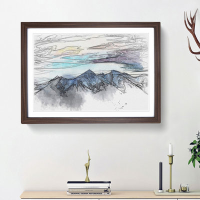 Mountains in Poland in Abstract - Framed Print
