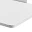 Table au-dessus du lit, bureau pour ordinateur portable à roulettes ajustable en hauteur et en angle avec plateau rabattable et 4 roulettes cachées, table d'appoint mobile avec porte-gobelet, station de travail portable au-dessus du lit pour bureau à domicile, blanc