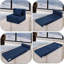 Canapé-lit convertible pliant avec coussin - Futon moderne, fauteuil-lit en mousse à mémoire de forme pour le salon et le bureau personnel, taille unique-1167522150
