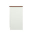 Console buffet avec finition blanche et brune