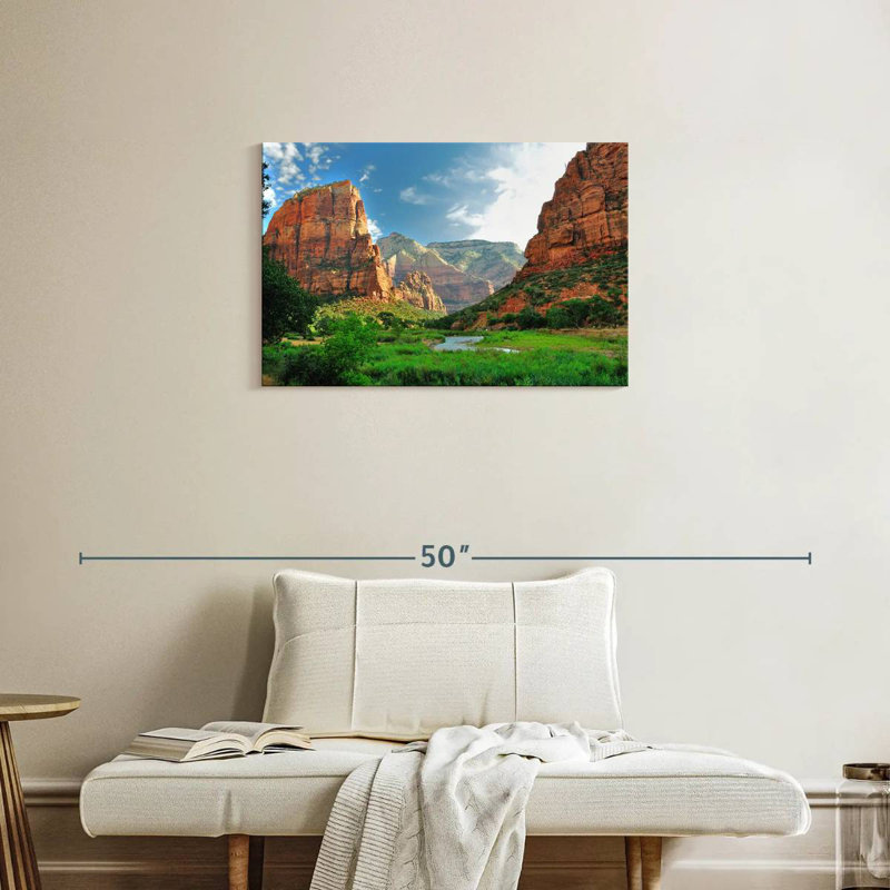 Canyons du parc national Alvord Zion, H 20 po x l 30 po
