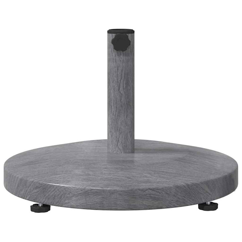 Steel Umbrella Base, Dark Wood