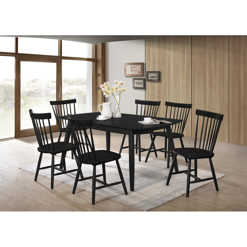 Table de salle à manger Kerley, Noir
