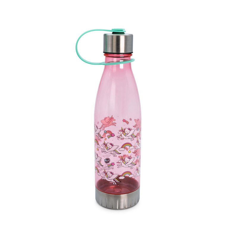 Hello Kitty Unicorn Rainbow Toss 20 oz. Bouteille d'eau en plastique