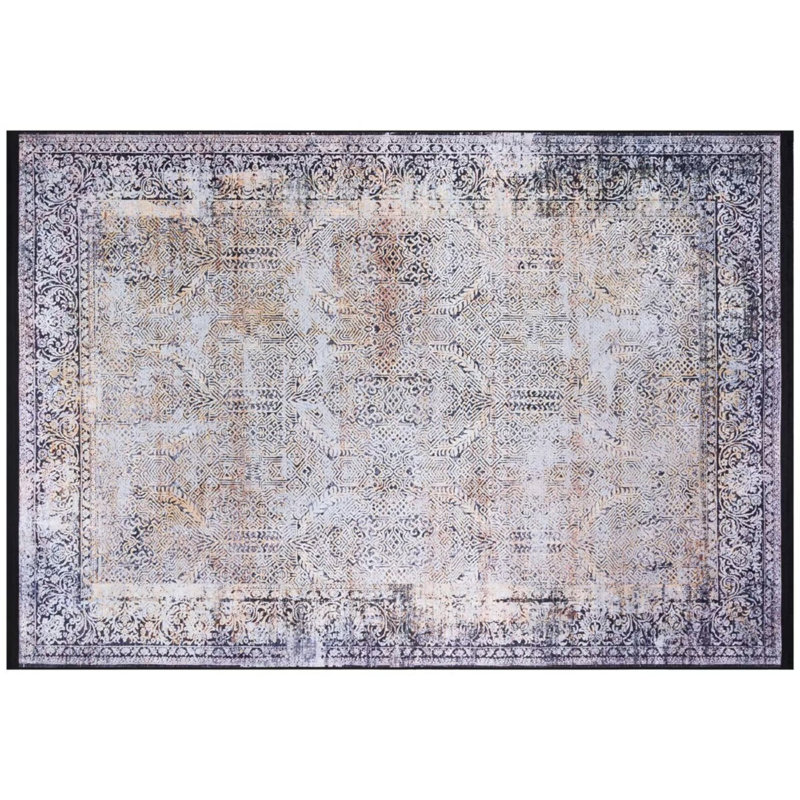Sculley Performance Cotton Washable Abstract Indoor / Outdoor Rug, Rectangle 3'3" x 4'11"