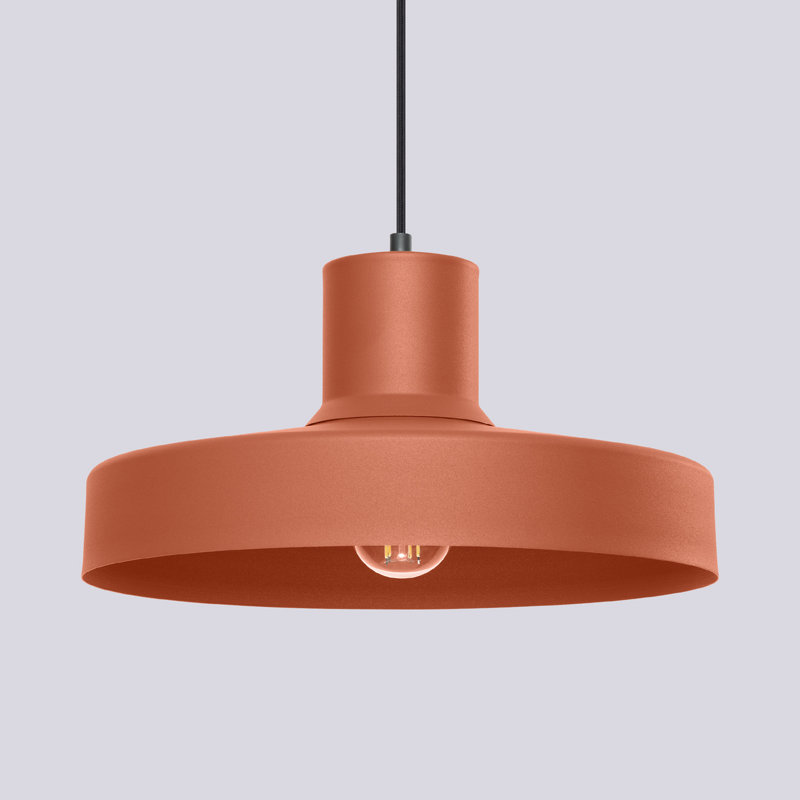 1 - Light Stainless Steel Pendant, Red