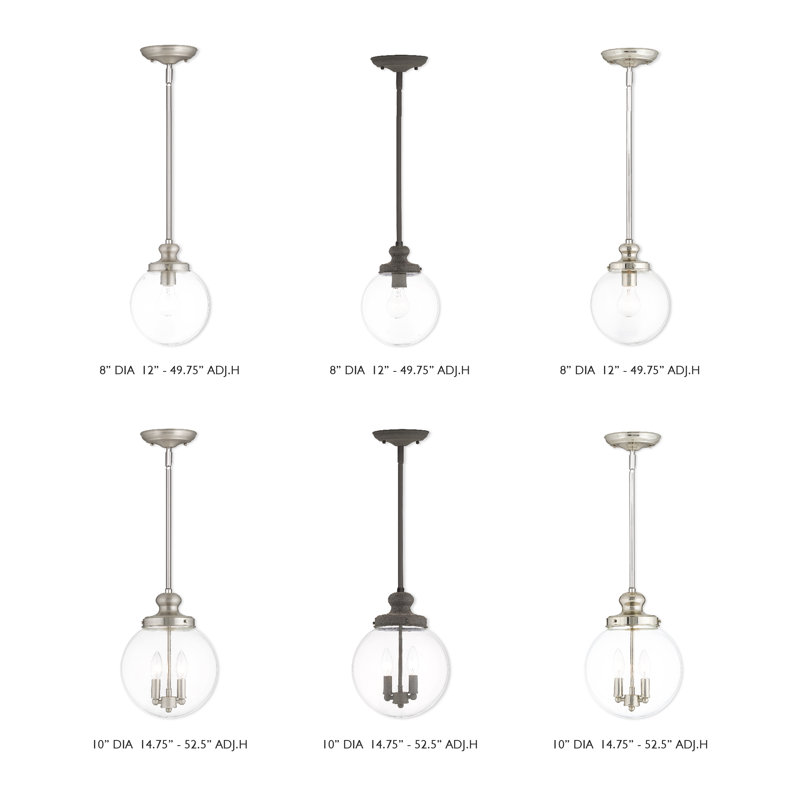 Millon 2 - Light Single Pendant, Polished Nickel