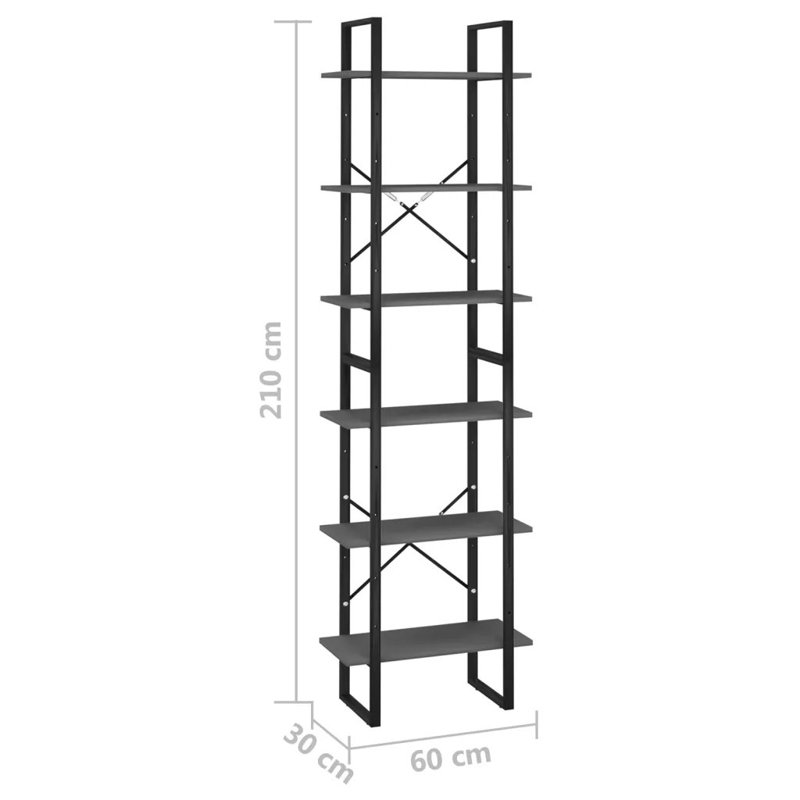 Emmly 60cm W Metal Storage Rack, Grey