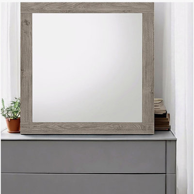 Mari light gray glossy mirror