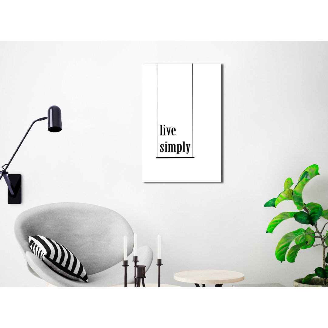 Leinwandbild – Minimalistic Motto (1 Teil) Vertikal