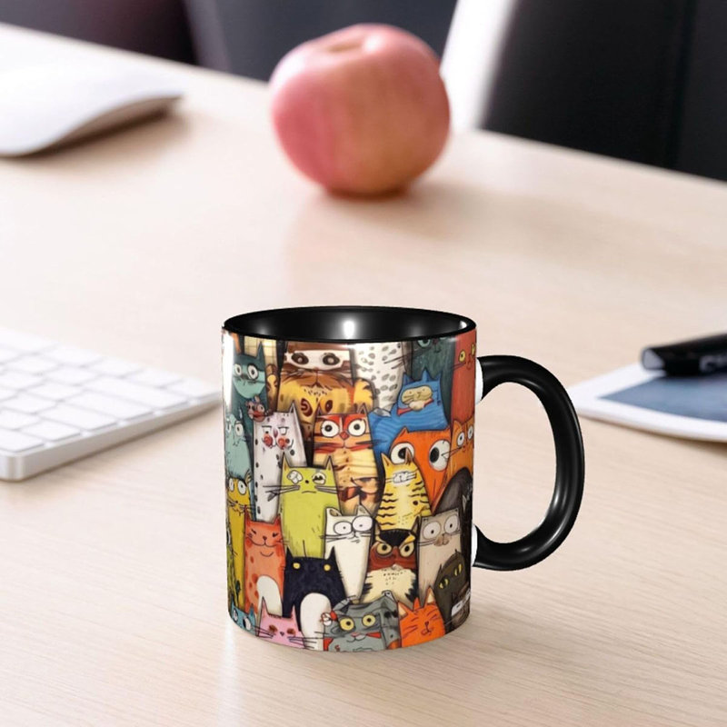 Cat Coffee Mug Ceramic Coffee Cup