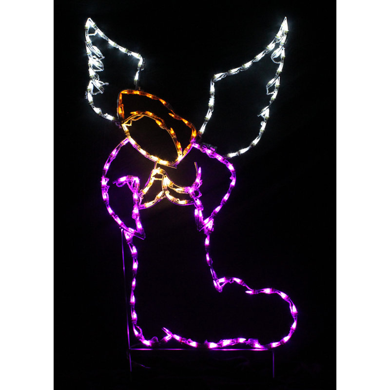 Figurine lumineuse de l'ange priant