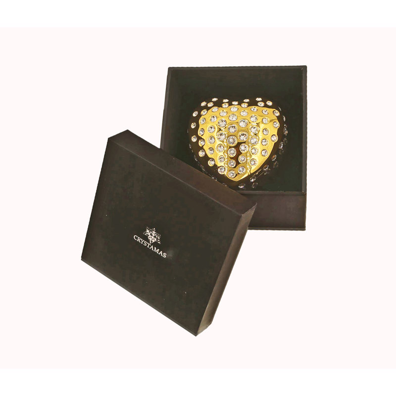 Sempre Metal Jewelry Box, Gold