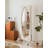 French-Style Oval Movable Full-Length Mirror