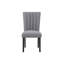 Table de salle à manger Ifrim - noir + 4 chaises Solvo - gris