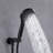 Modern 10" Round Wall Mounted Pressure Balance Rainfall Shower System With Swivel Tub Spout And Handheld Shower-129110276