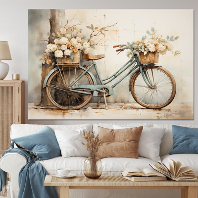 «Bicycle Tranquil Pedaling II», reproduction d'art sur toile encadrée