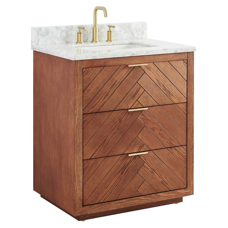 Marilyn 30" Freestanding Standard Single Bathroom Vanity with Top