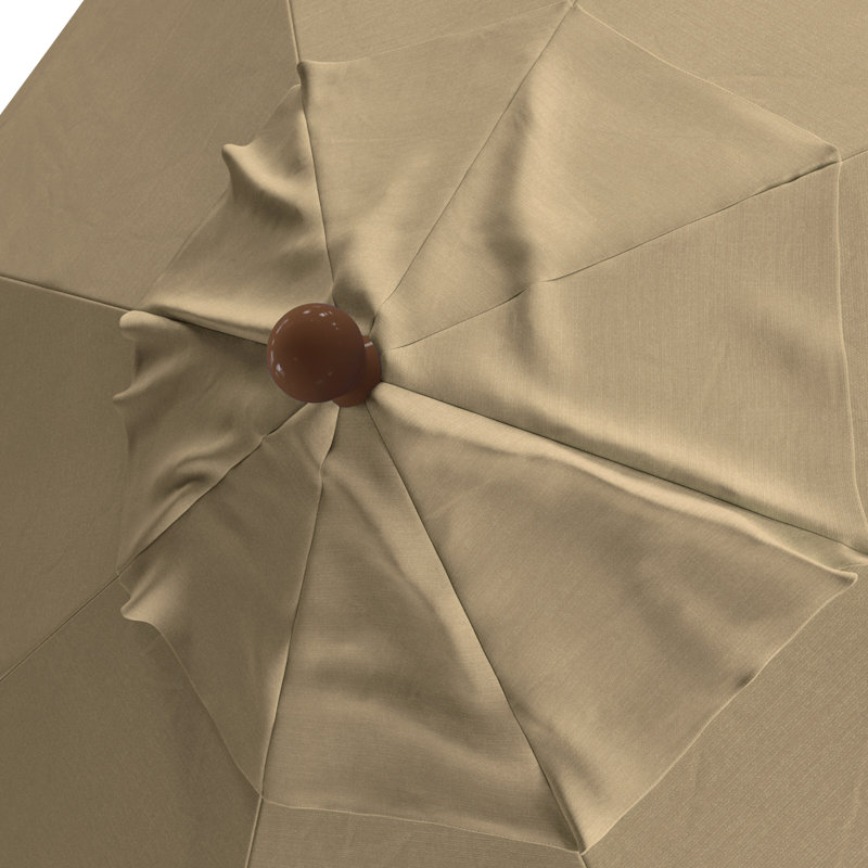 Parasol de patio en bois 11 pi, Beige antique