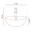 60 mm Wall Mounted Combined Vanity Unit with Vessel Ceramic Basin-570398977