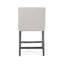 Tabouret de comptoir contemporain 1 pièce gris clair avec accoudoirs 23,62 x 23,42 x 39,75 pouces