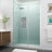 Belmore GS 70.25" - 71.25" W x 72" H Hinged Frameless Shower Door-105839246-50328015