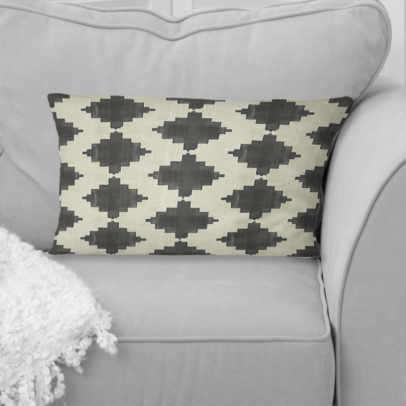 Houndstooth beige moderne - coussin lombaire moderne