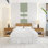 Adhésif décoratif de style Mid-Century moderne abstrait Boho, hedboard, décalque de Bohème