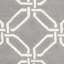 Tapis gris foncé / ivoire touffeté à la main Martins-279718912