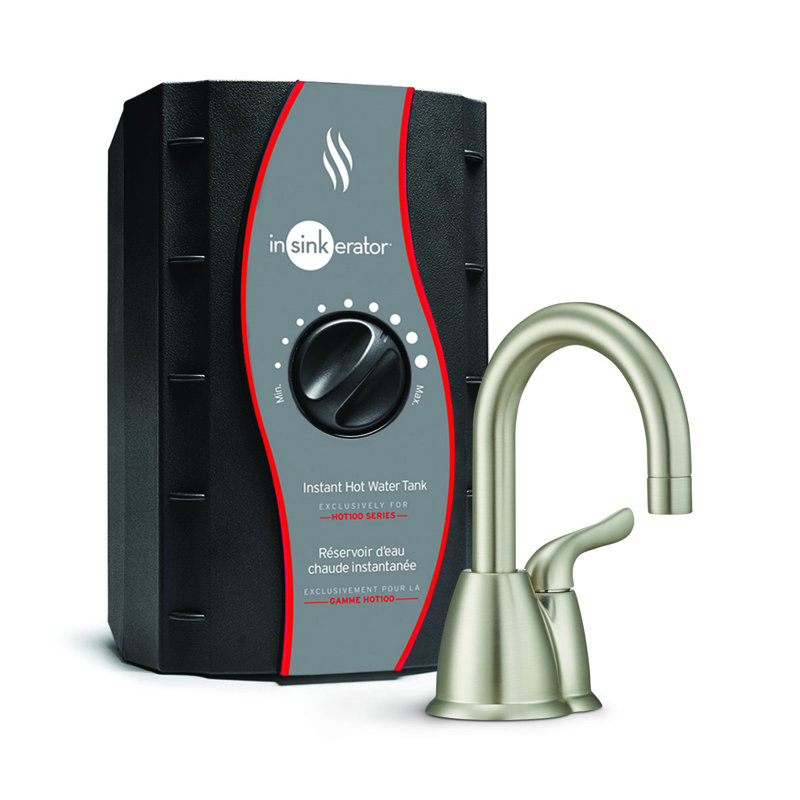 Satin Nickel Instant Hot Water Dispenser Faucet System