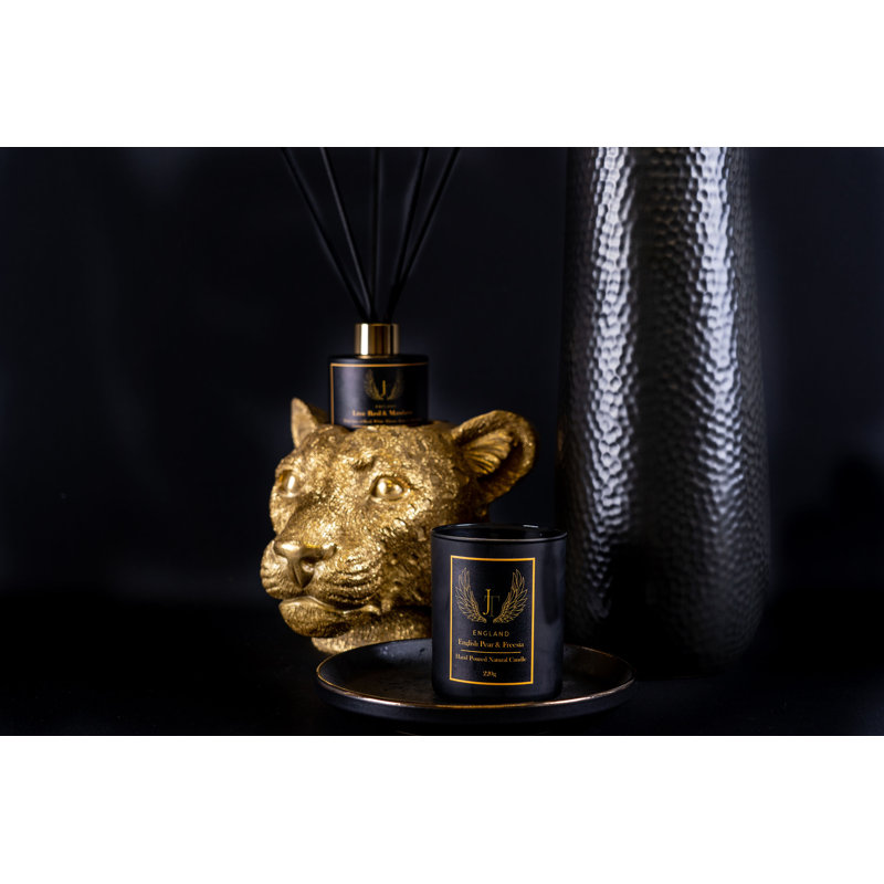 English Pear & Freesia Scented Designer Candle