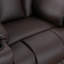 Fauteuil inclinable massant et surdimensionné en similicuir de 37,8 po avec portemanteau électrique et USB-478192419