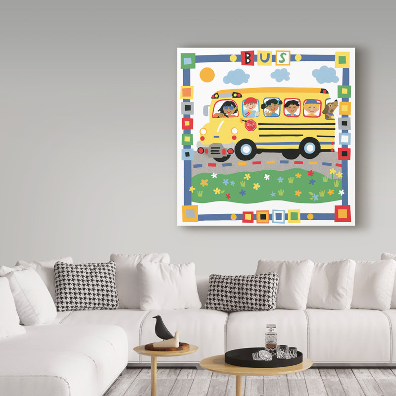 « bus », art sur toile, H 24 po x l 24 po x P 2 po