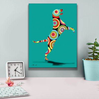 «Dog Hello 2» par Mark Ashkenazi, art mural sur toile