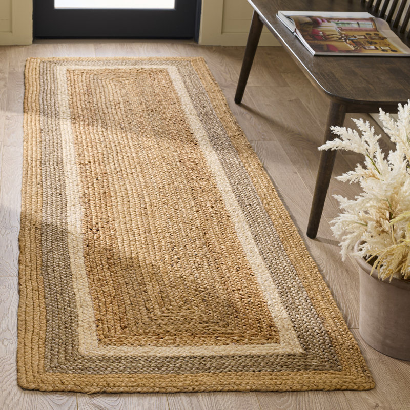 Natural Fiber Hand Woven Natural Area Rug , Rectangle 2'6" x 4'